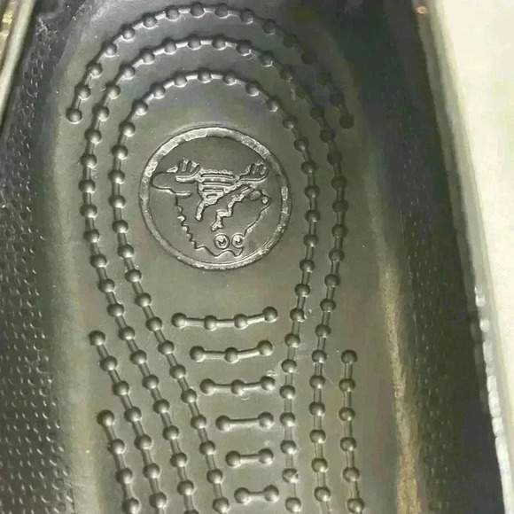 Crocs Black  Bow Accent Ballet Flat Slip-on Shoes Size 7 - Picture 7 of 9